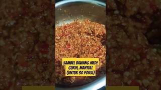 Sambel termantap! Simple, gurih, maknyusss #gepuk #ayamgoreng #resepsambel #viral #kuliner #sambel