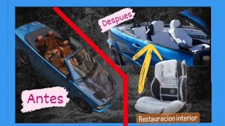 😱Restaurar asientos coche | Tintar y  Coser  interior del coche | Cambio de look total🥰 BRUTAL!!!!!