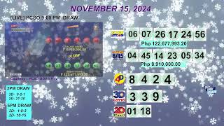 [LIVE] PCSO 9:00 PM DRAW - NOVEMBER 15, 2024 LOTTO RESULTS