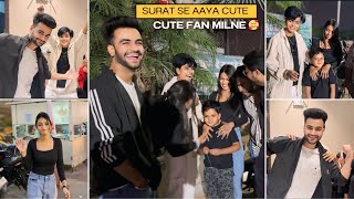 AHMEDABAD ￼SE AAYA CUTE FAN MILNE KE LIYE 🥰❤️ || Vlog-: 52 @chotanawab @cute.shivani.05