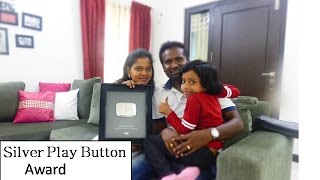 My silver play button award from Youtube | Thank you all | SNB