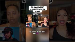 #redpill community comes for Christian woman #2023recap #2024 #christianyoutuber