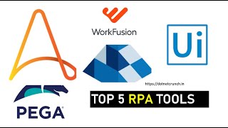 Top 5 RPA Tools To Learn In 2020 | RPA | DotNetCrunch