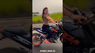 Smoke road by lady biker Sanjana