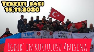 Iğdır'ın Kurtuluşunu Bulutların Üzerinde Kutlamak   (Tekelti Dağı Tırmanışı)