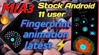 mi a3 new fingerprint animation stock Android 11 2021