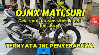 Jupiter MX Mati Pengapian cek spul pulser kiprok cdi koil busi cop busi