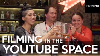 Filming In The YouTube Space with the OUT WITH DAD crew - Vlog 23 | PixterPro