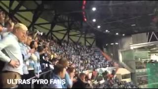 Real Madrid - Malmö  08.12.2015| Malmö fans singing after the 8-0|