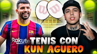 JUGANDO TENIS CON EL KUN AGUERO