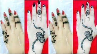 2+New amazing back hand mehndi design।।simple mehndi design।।mehndi ka design।।mehndi design