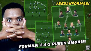 BEDAH FORMASI PES 3-4-3 STRATEGI EFEKTIF RUBEN AMORIM  - PES 2018 PC GAMEPLAY