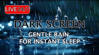 LIVE Gentle rain with darker screen #live #rain #sleep #relax #reading #study