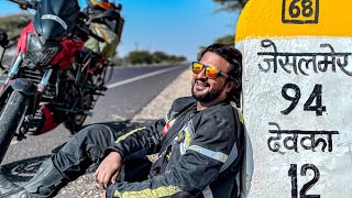 EP 02 | ] Golden City of India Jaisalmer | Palanpur to Jaisalmer Bike Ride | Story on Wheels