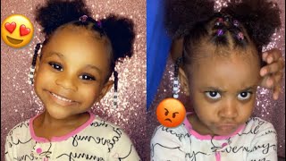 Mom Life: Styling My Toddlers Curly Hair 💗 She Hates Getting Her Hair Done | Deja Aaliyah