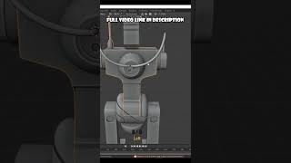 3d sci-fi robot cable connections in blender-mds design #shorts 🎡