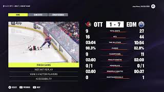 NHL24 Edmonton Oilers custom legends franchise. Going for 82-0!!