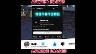 Astatine Hacker Roast || #shorts #roast  #shortsfeed #youtubeshorts