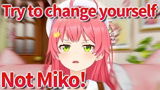 Miko gives 35P a pep talk, who is scared of Super Mario endurance stream [hololive/ Eng sub]