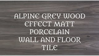 Alpine Grey Wood Effect Matt Porcelain 200x1200mm Wall and Floor Tile of Decoridea