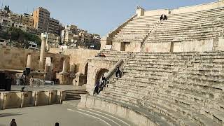 A historical place called "Roman Theater"  in jordan