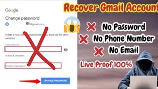 New Update 2024 | How To Recover Gmail Account without any information