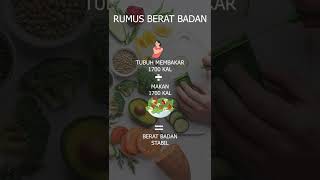 RUMUS BERAT BADAN #shorts #short #viral #diet #health @RahayuFoodbyBundaNcie