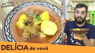 CARNE DE PANELA COM BATATAS IGUAL DA VOVÓ | Faça sem medo na panela de pressão passo a passo