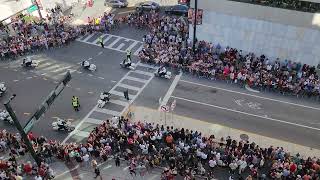 Gasparilla parade 2024 motorcycle cops.