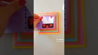 بطاقة كيوت وحلو أعمال يدوية صنع بطاقة بلورق #diy #card #gift