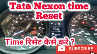 How To Set Time in Tata nexon // how to reset time in tata nexon // time set kaise kare tata nexon