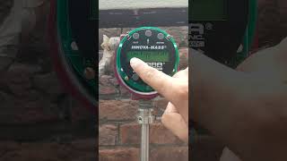 mass flow meter setting