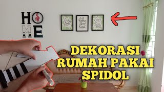 Dekorasi Rumah pakai Spidol untuk Persiapan Lebaran | DIY hiasan dinding dari Triplek bekas