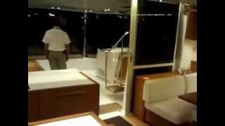 New 2012 Lagoon 560 Catamaran Night Tour at Miami Show