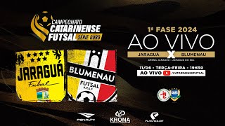 CAMPEONATO CATARINENSE SÉRIE OURO 2024 - 1ª FASE - Jaraguá Futsal X Blumenau Futsal