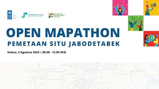 Open Mapathon Pemetaan Situ Jabodetabek - Training Publik | Selasa, 2 Agustus 2022