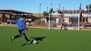 Penalty kick practice