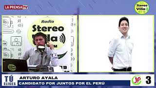 Arturo Ayala en Stereo Villa con Nino Jhonatan.