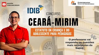 CEARÁ-MIRIM: Estatuto da Criança e do Adolescente para pedagogos