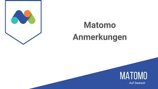 Matomo Anmerkungen