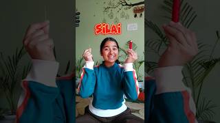 Pehli Bar Silai 🪡 karna Sikhaya mummy ne 🙋 #shortvideo #minivlog #viral #silai