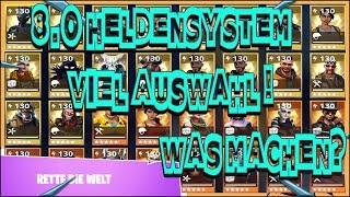 Erster Eindruck , 8.0 Heldensystem ziemlich viel Auswahl | Fortnite Rette Die Welt