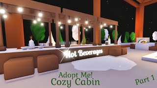 *NEW* Cozy Cabin - Ice Skating Rink - PART 1 - Tour & Speed Build - Adopt Me!