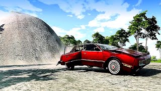 BeamNG.drive Cars vs very Big bumps