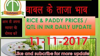 1121 Indian Basmati Rice and Paddy prices  11-11-2017