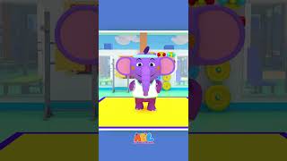 vamos fazer exercícios! Música de exercícios para crianças #shorts #kentoelefante