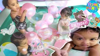 Kids pool party | Cousin's Birthday | Hailey&Sofey | Manliguez Twins