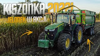 🇵🇱KUKURYDZA NA KISZONKĘ 2022! ☆ GR Hładki ☆ MISJA 1KM W JEDNĄ STRONĘ! ☆ 4X JOHN DEERE & JCB ☆ AW ™