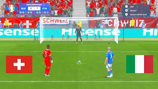 Switzerland vs Italy - UEFA EURO 2024 1/16 ROUND | Penaltyshootout | FC 24 Gameplay