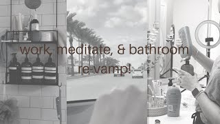 Meditate, go to work, and re-vamp our master bathroom VLOG